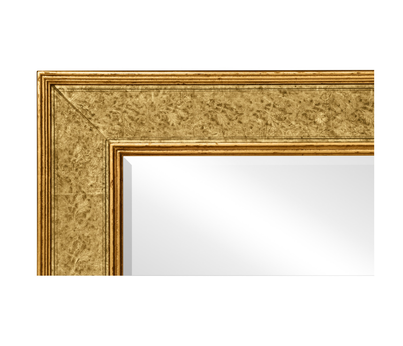 Rectangular Mirror with Églomisé Gilt Borders