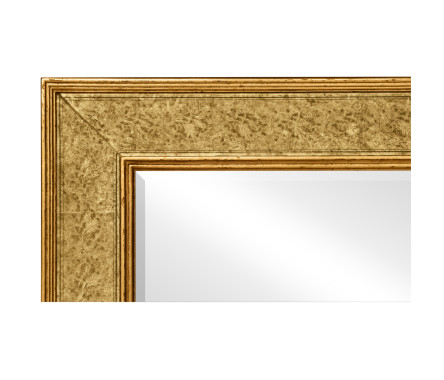 Rectangular Mirror with Églomisé Gilt Borders