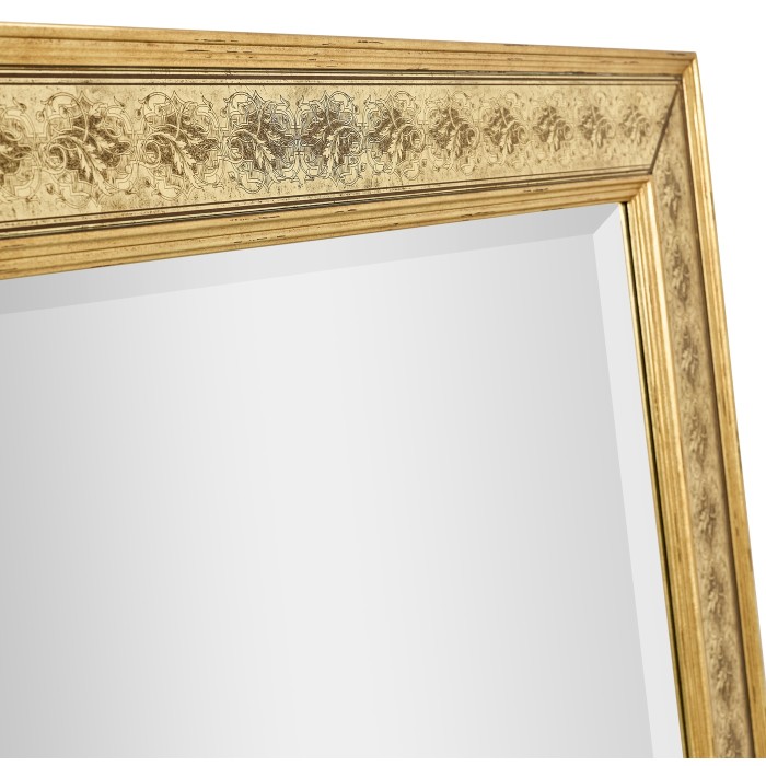 Rectangular Mirror with Églomisé Gilt Borders