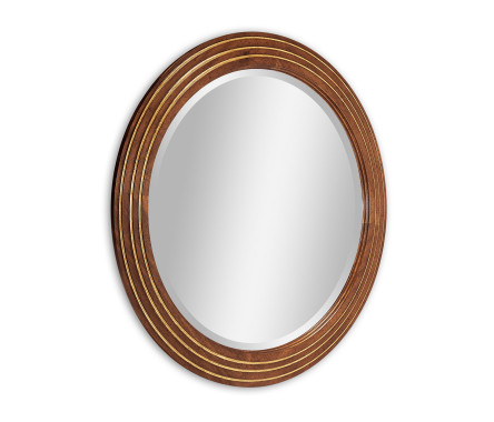 Circular stepped surround mirror (Small plain glass)