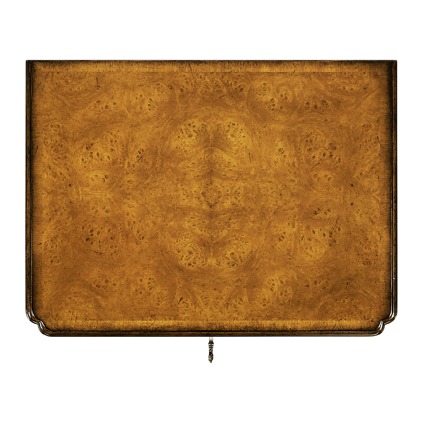 Windsor Walnut Bow Front Chest of Four Drawers