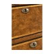 Windsor Walnut Bow Front Chest of Four Drawers