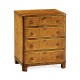 Windsor Walnut Bow Front Chest of Four Drawers