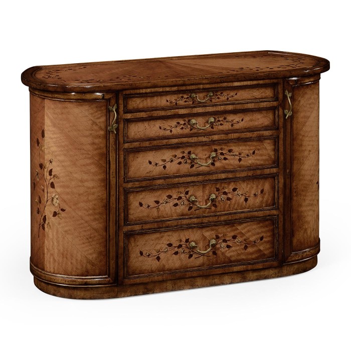 Art nouveau marquetry vanity unit (Satinwood)