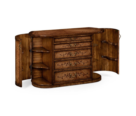 Art nouveau marquetry vanity unit (Satinwood)