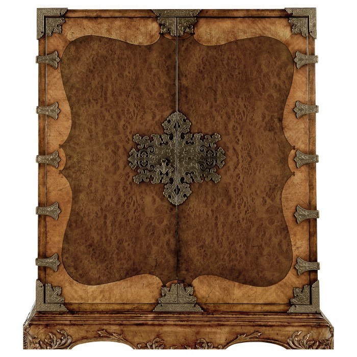 Queen Anne Walnut & Satinwood Writing Cabinet