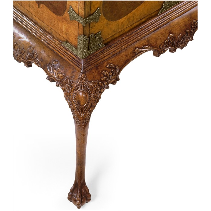 Queen Anne Walnut & Satinwood Writing Cabinet