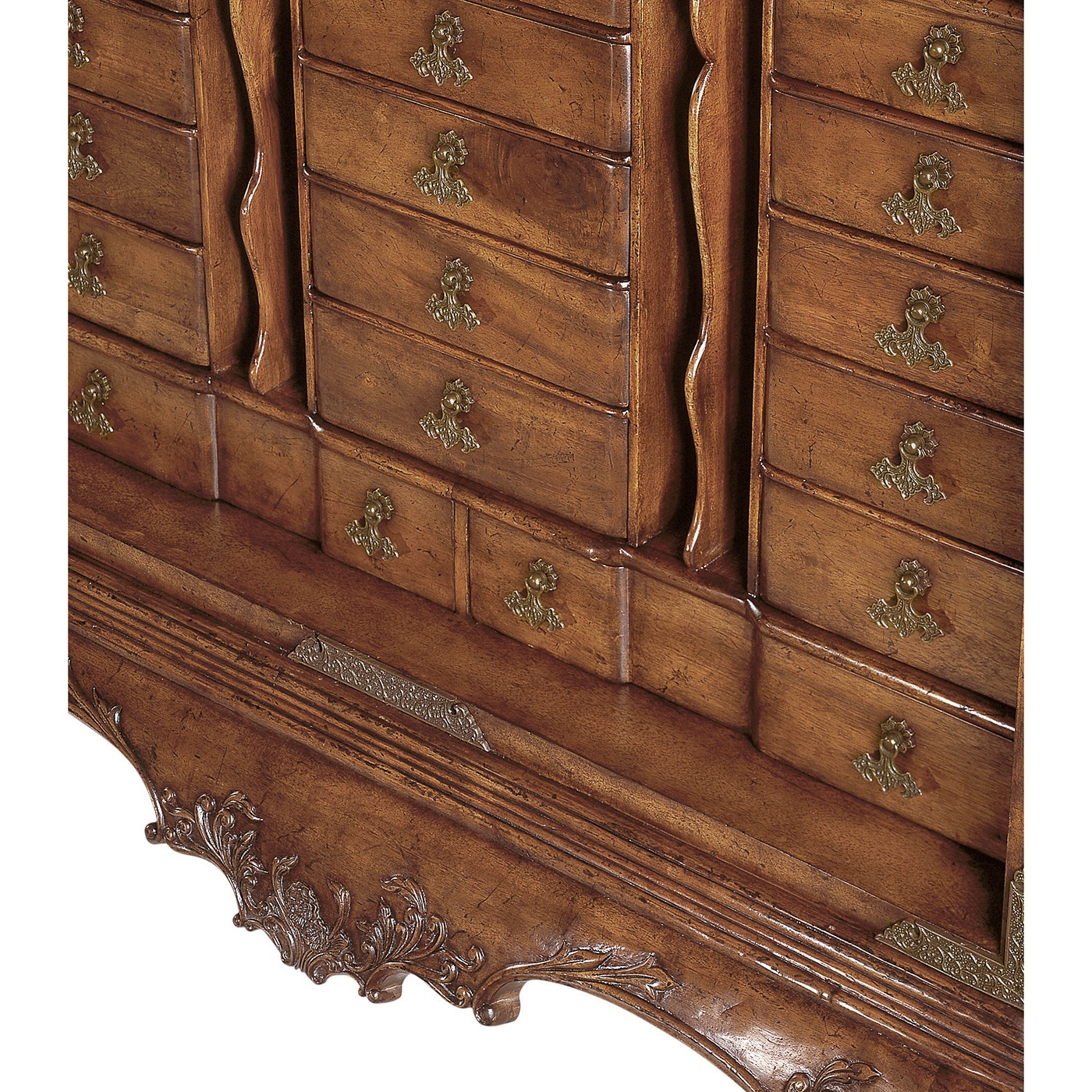 Queen Anne Walnut & Satinwood Writing Cabinet