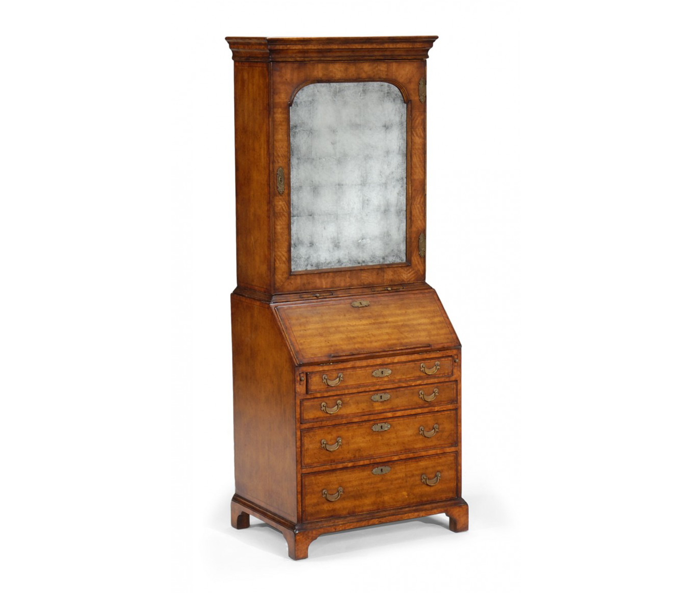 Bureau cabinet with églomisé glass door