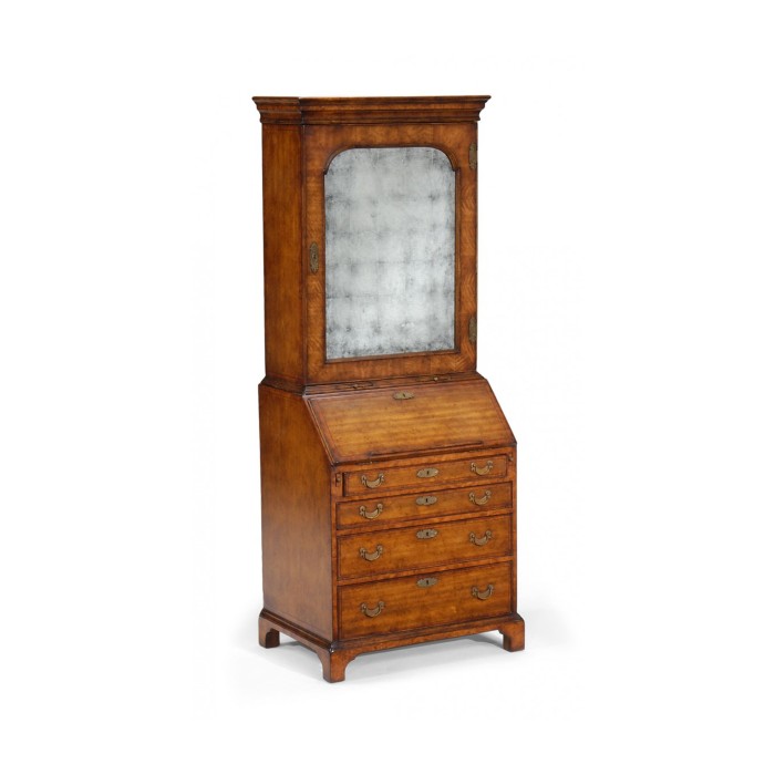 Bureau cabinet with églomisé glass door