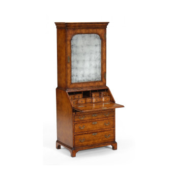 Bureau cabinet with églomisé glass door