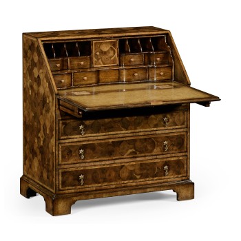 William & Mary Walnut & Oyster Bureau