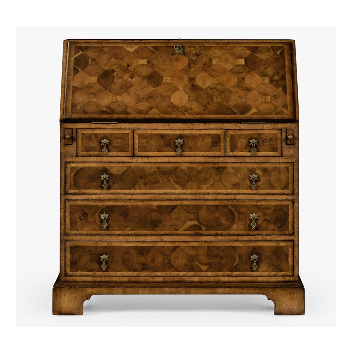 William & Mary Walnut & Oyster Bureau