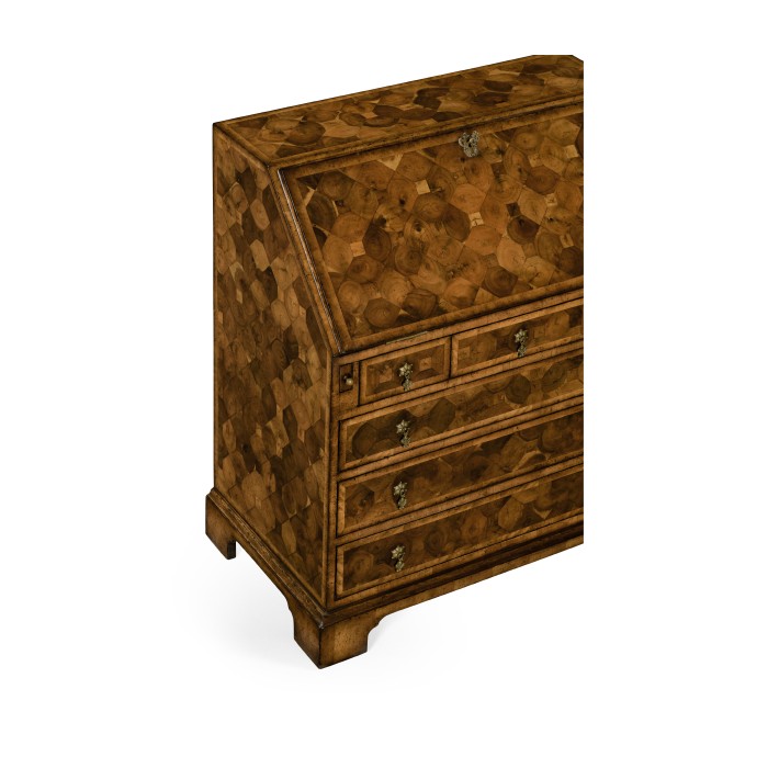 William & Mary Walnut & Oyster Bureau