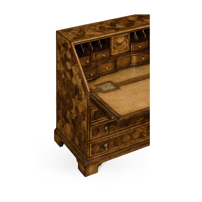 William & Mary Walnut & Oyster Bureau