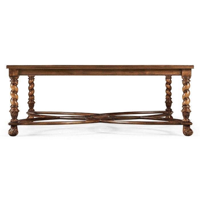 Square oyster coffee table glass top (52