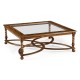 Square oyster coffee table glass top (52