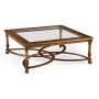 Square oyster coffee table glass top (52