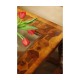 Square oyster coffee table glass top (52