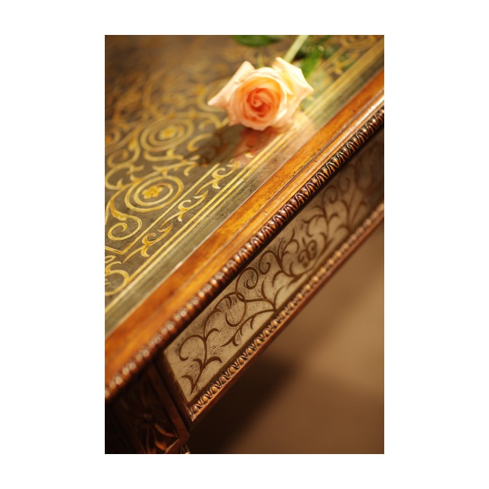 Églomisé library table
