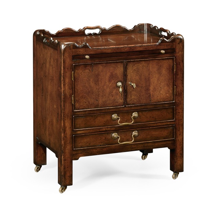 George III Style Mahogany Bedside Cabinet