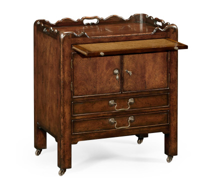 George III Style Mahogany Bedside Cabinet