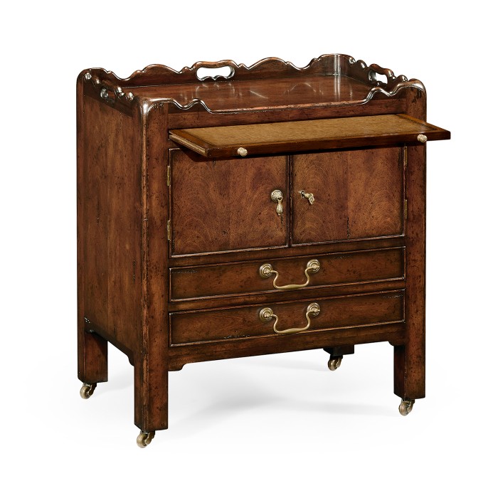 George III Style Mahogany Bedside Cabinet