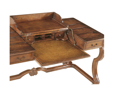 Country style walnut extending desk (Large)