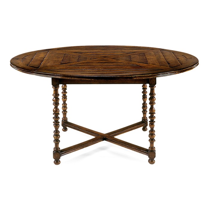 Round Parquet Breakfast Table 64