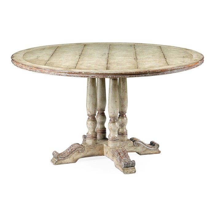 French Round Country Dining Table 54