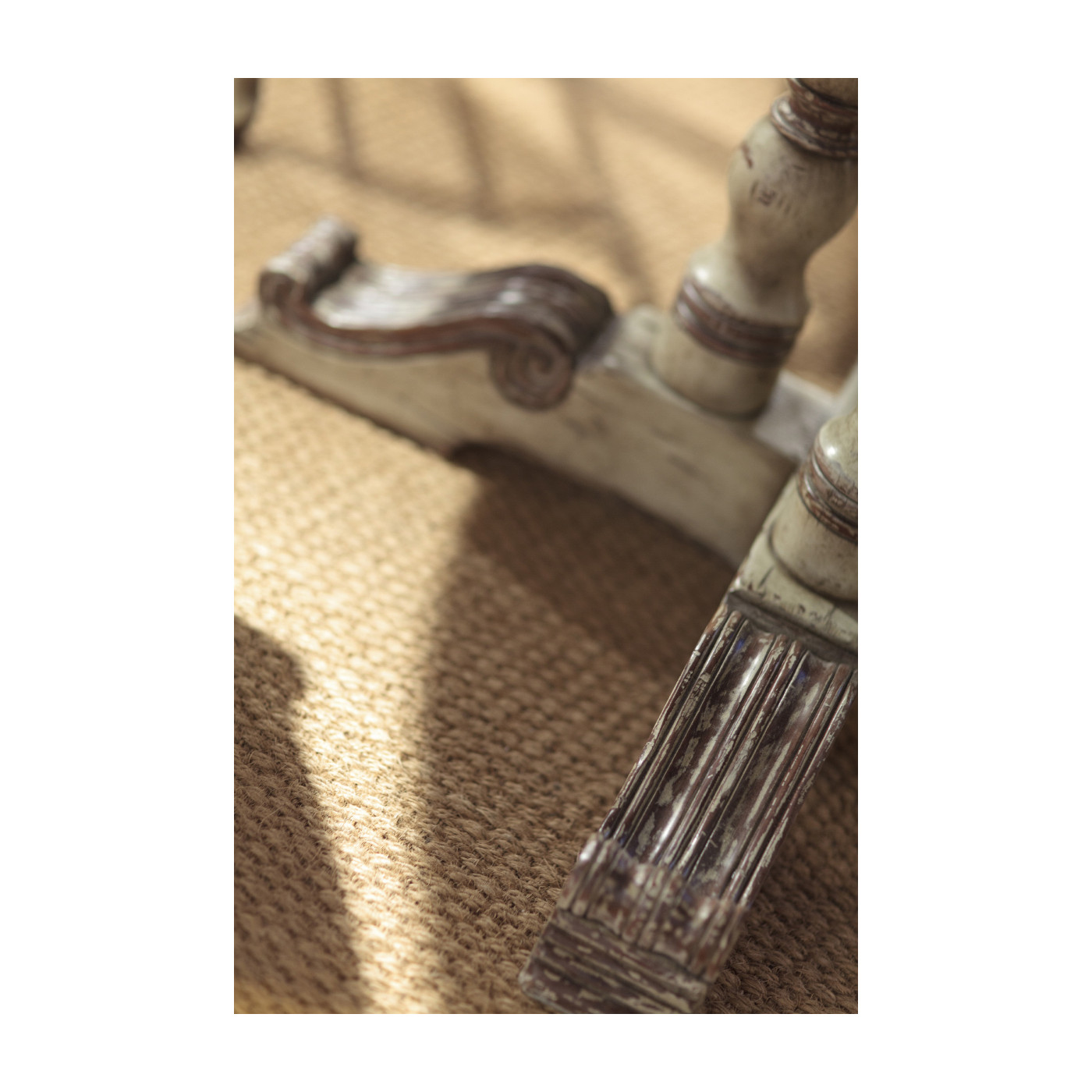 French Style Painted Dining Table (Olive Green) 60