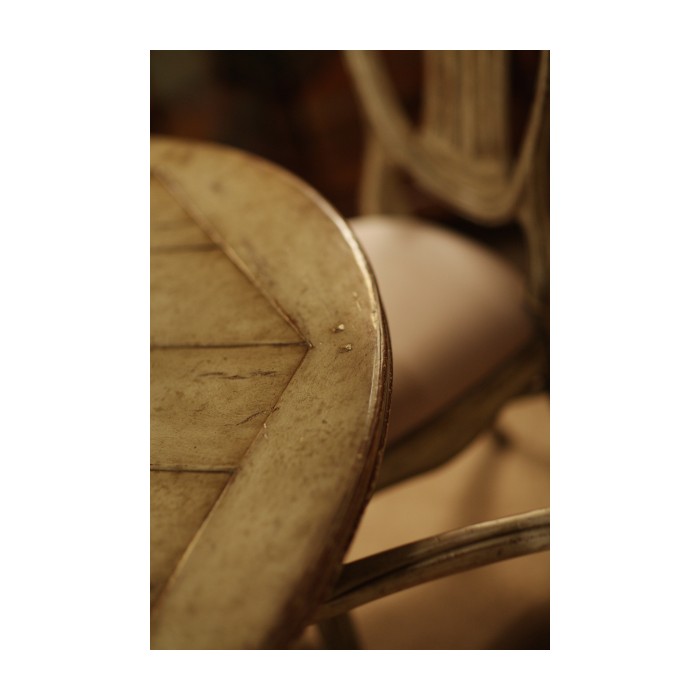 French Style Painted Dining Table (Olive Green) 60
