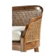 Walnut 2-Seater Salon Settee Cane Back