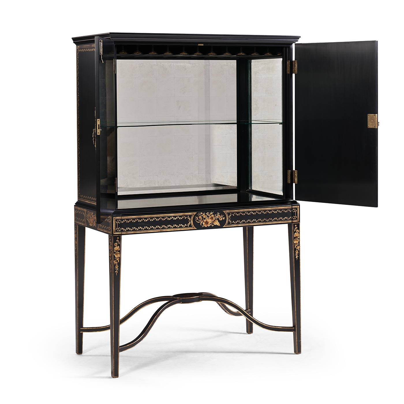 Black Painted Drinks Cabinet