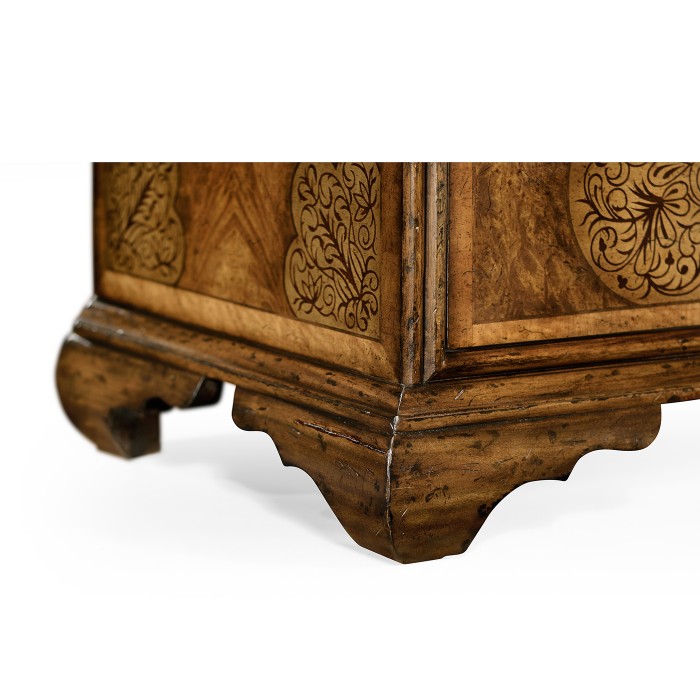 Light Walnut & Seaweed Escritoire Cabinet