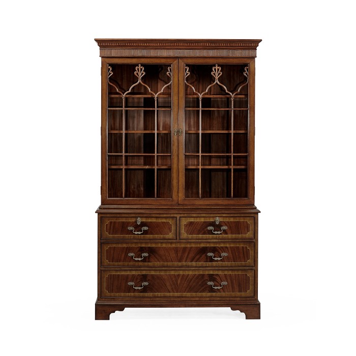 Late Regency Mahogany Glazed Display Cabinet