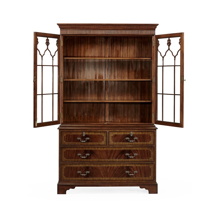 Late Regency Mahogany Glazed Display Cabinet