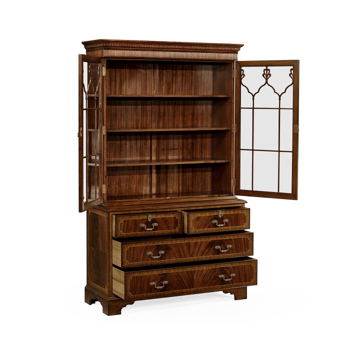 Late Regency Mahogany Glazed Display Cabinet