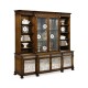Large Breakfront Walnut & Églomisé Cabinet