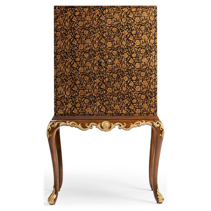Black Chinoiserie Drinks Cabinet