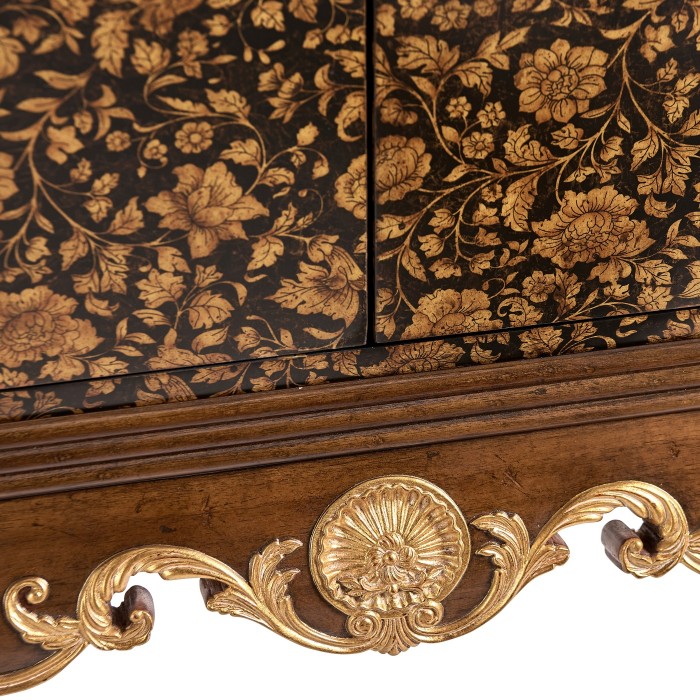 Black Chinoiserie Drinks Cabinet