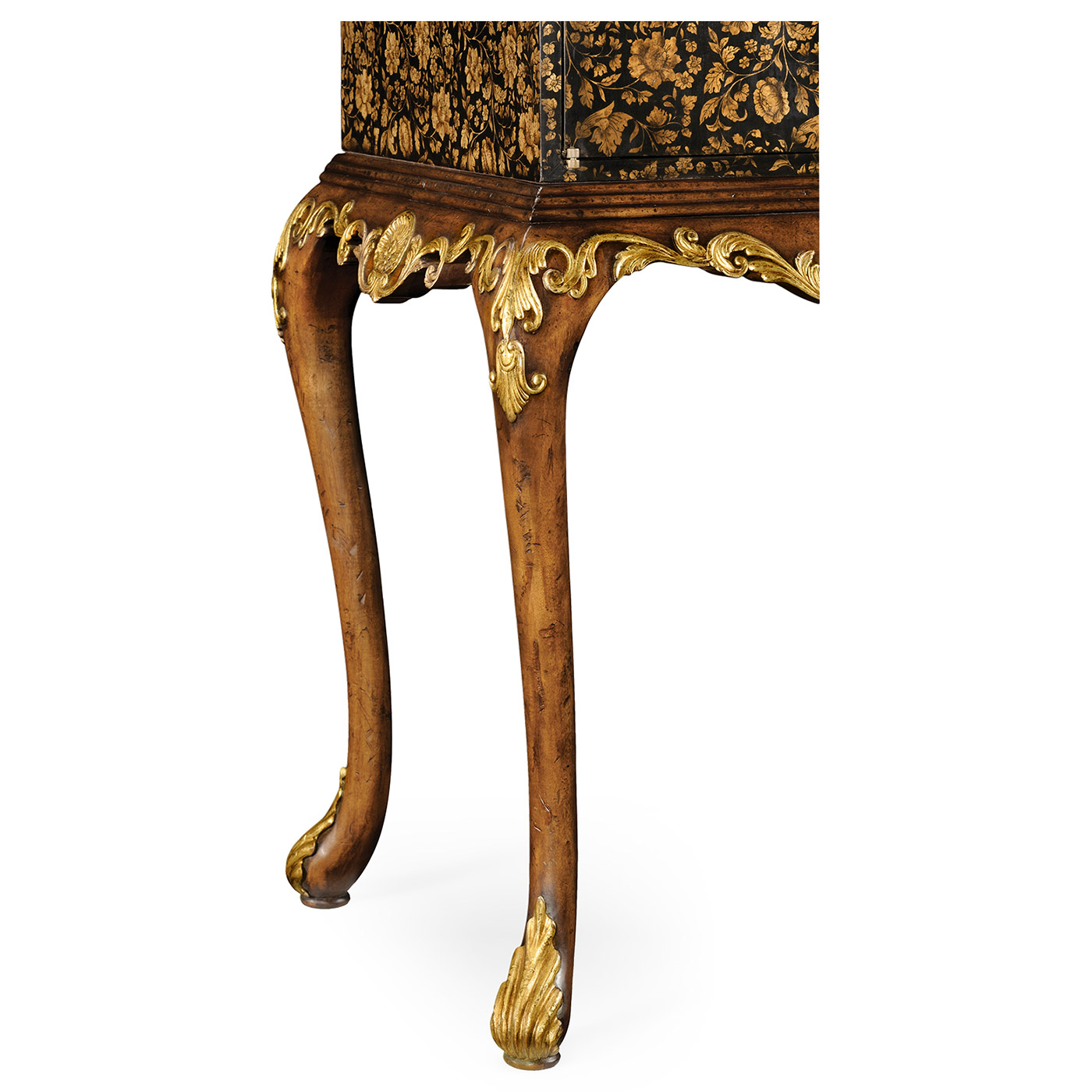 Black Chinoiserie Drinks Cabinet