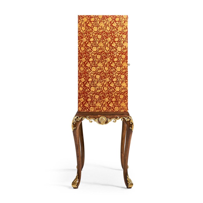 Red Chinoiserie Drinks Cabinet