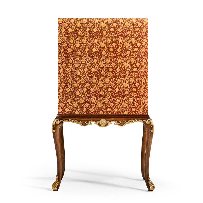Red Chinoiserie Drinks Cabinet
