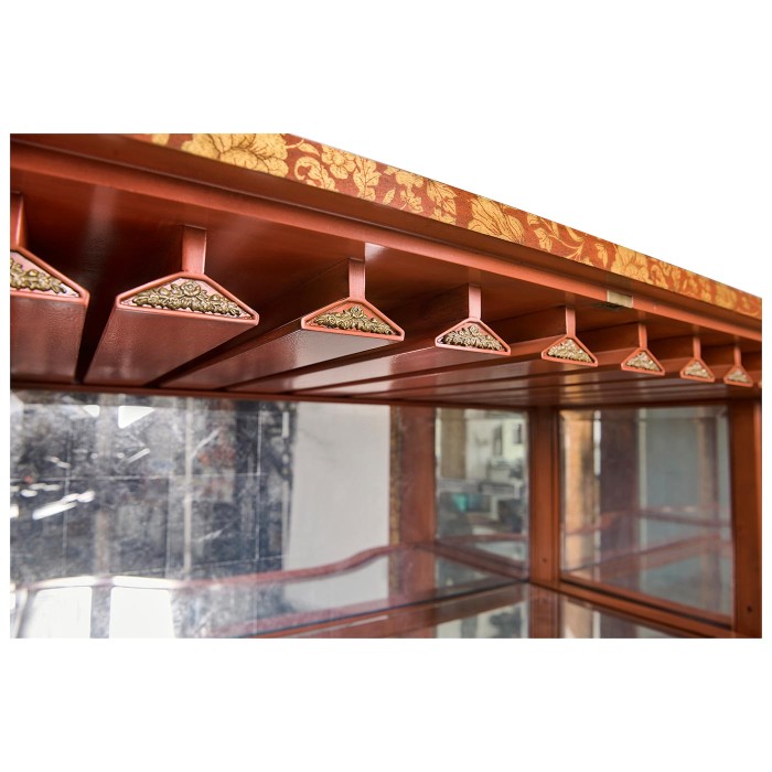 Red Chinoiserie Drinks Cabinet