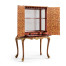 Red Chinoiserie Drinks Cabinet