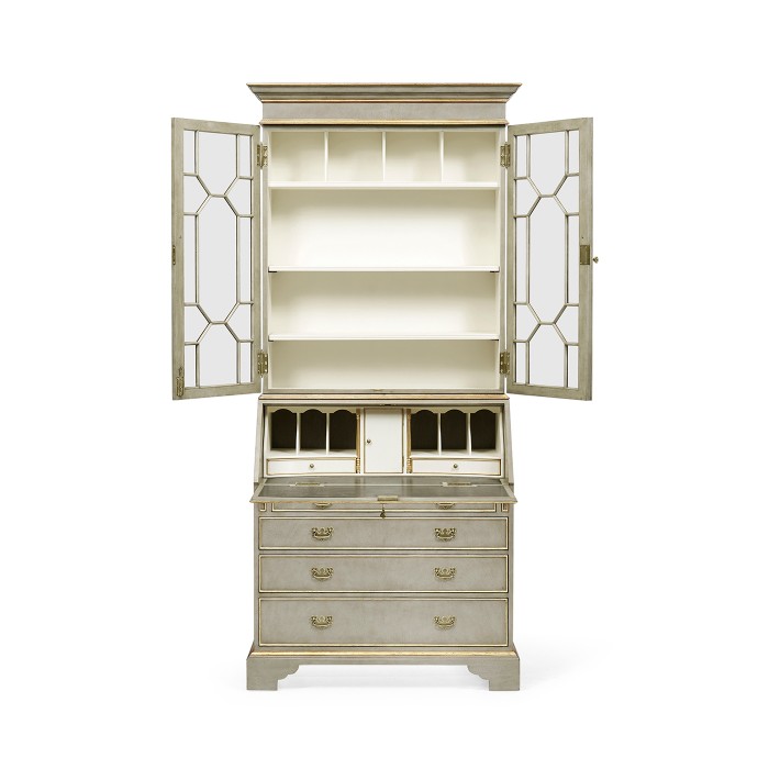 Buckingham Georgian Grey & Gilded Secretary