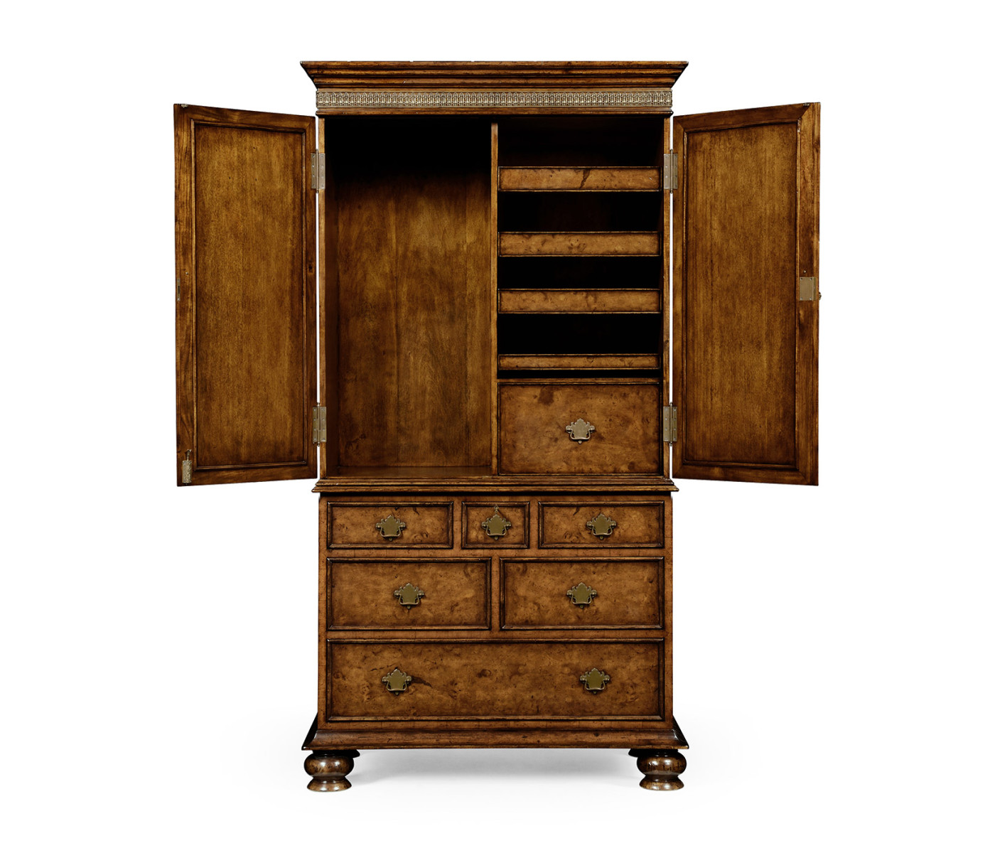 Walnut gentleman's wardrobe