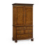 Walnut gentleman's wardrobe