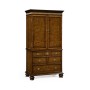 Walnut gentleman's wardrobe